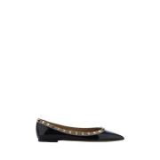 Rockstud ballerina's van leer Valentino Garavani , Black , Dames