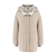 3-in-1 Omkeerbare Dons Winterjas Moorer , Beige , Dames