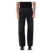 Retro Style Denim Jeans Diesel , Black , Heren