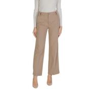 Beige Viscose Jeans & Broek Street One , Beige , Dames