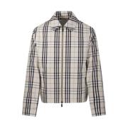 Geruite Jas Burberry , Multicolor , Heren