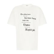 Casual Katoenen T-Shirt voor Mannen Alexander McQueen , White , Heren