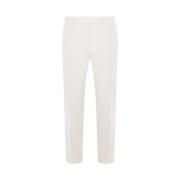 Witte Straight Leg Broek Ermenegildo Zegna , White , Heren