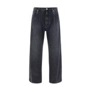 Denim broek met D&G monogram Dolce & Gabbana , Blue , Heren