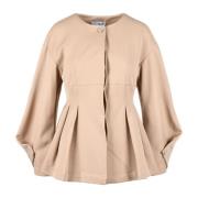 Polyester Jas Weili Zheng , Beige , Dames