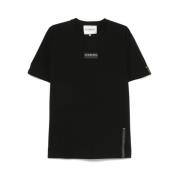 Zwarte Ronde Hals Korte Mouwen T-shirt Iceberg , Black , Heren