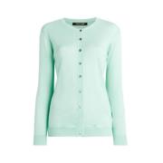 Gouden Monogram Cardigan Knoopsluiting Roberto Cavalli , Blue , Dames