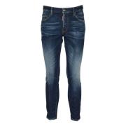 Blauwe Skater Jeans Dsquared2 , Blue , Heren