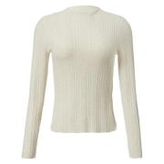 Fijngebreide trui met structuurpatroon Comma , Beige , Dames