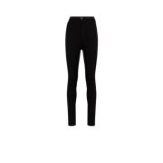 High-rise Skinny Jeans met Vijf Zakken Roberto Cavalli , Black , Dames