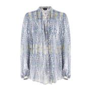 Zijden Voile Paisley Print Blouse Etro , Multicolor , Dames