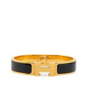 Pre-owned Metal bracelets Hermès Vintage , Black , Dames