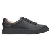 Zwarte Leren Lage Sneakers Er00116627 Estro , Black , Dames