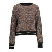 Zwarte Glitterende Statement Sweater Vrouwen Desigual , Multicolor , D...