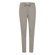 Beige Kant Sluiting Broek Ichi , Beige , Dames