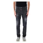 Stijlvolle Denim Jeans voor Mannen Dsquared2 , Black , Heren