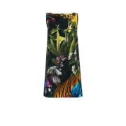 Bloemen Luipaardprint Mini Jurk Italië Roberto Cavalli , Multicolor , ...