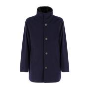 Elegante Bontkraag Carcoat Paul & Shark , Blue , Heren