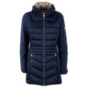 Blauwe Technische Jas met Capuchon YES ZEE , Blue , Dames