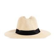 Fedora hoed met logo Melissa Odabash , Beige , Dames