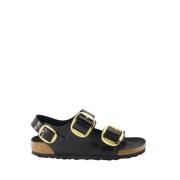 Milano Big Buckle Sandalen voor vrouwen Birkenstock , Black , Dames