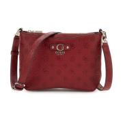 Stijlvolle Schoudertas in Claret Guess , Red , Dames