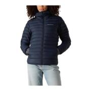 Blauwe Gewatteerde Hoodie Jas Peak Performance , Blue , Dames