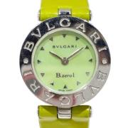 Pre-owned Leather watches Bvlgari Vintage , Green , Dames