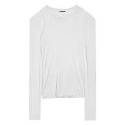 Lange Mouw Top Jil Sander , White , Dames