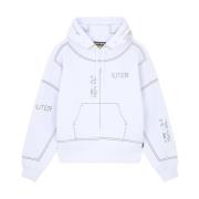 Katoenen gebreide kleding en sweatshirts Simo Hoodie Iuter , White , H...