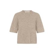 Gestreepte Alphagz Trui in Warm Zand Gestuz , Beige , Dames