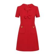 Luxe Rode Jurk voor Vrouwen Valentino , Red , Dames