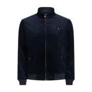 Donkerblauwe Katoenen Jas Polo Ralph Lauren , Blue , Heren