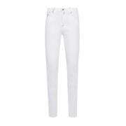 Witte Slim Fit Katoenen Jeans Kiton , White , Heren