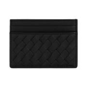 Leather Credit Card Holder Boggi Milano , Black , Heren