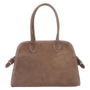 Beige Satchel Handtas voor vrouwen gemaakt van Premium Italiaans Velou...