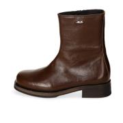 Italiaanse leren laars met Vibram-zool Our Legacy , Brown , Heren