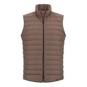 Gilet van technische stof met ganzen dons Boggi Milano , Brown , Heren