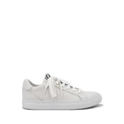 Mat Leren Sneakers met Iconische Decoratie Brunello Cucinelli , White ...