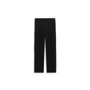 Zwarte wolblend golfbroek Drole de Monsieur , Black , Heren