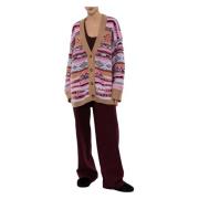 Cardigan Fantasia Jacquard Laneus , Multicolor , Dames