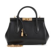 Zwarte Handtas Ss25 Elegant Mode Accessoire Dolce & Gabbana , Black , ...