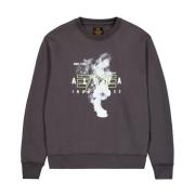 Katoenen Gebreide Truien en Sweaters Alpha Industries , Gray , Heren