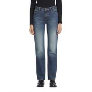 Mid Rise Straight Fit Jeans Guess , Blue , Dames