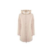 Echte Dons Hoody Jas Ciesse Piumini , Beige , Dames