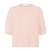 Zachte Gebreide Tee in Rose Grey Gestuz , Pink , Dames