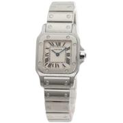 Pre-owned Glass watches Cartier Vintage , Beige , Dames