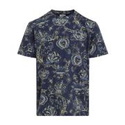 Blauw T-shirt Herenmode Etro , Multicolor , Heren