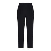 Zwarte zijdeblend taps toelopende broek Brunello Cucinelli , Black , D...