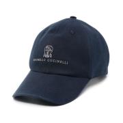 Luxe Sjaals Collectie Brunello Cucinelli , Blue , Heren